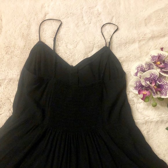Express Mini Black Spaghetti Strap Dress with POCKETS! - Picture 2 of 7